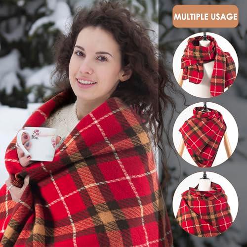 JOYPICKS Women's Long Knit Scarf Winter Chunky Scarfs Warm Big Wrap Thick Winter Fashion Scarves for Outdoor Men & Women thumbnail 7