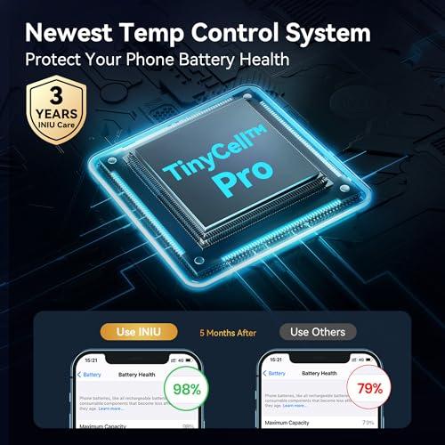 INIU Mini Portable Charger, Small 45W PD Power Bank, 10000mAh USB C in&Out Fast Charging Pocket Size Battery Pack, Travel Essentials Powerbank for iPhone 17 16 15 14 Pro Air, Xiaom thumbnail 7