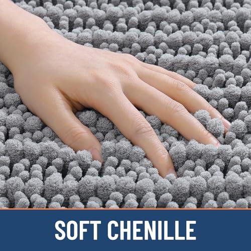 Miniatura de Tapete de Baño Smiry 30x20: Chenilla Súper Suave y Antiderrapante 4