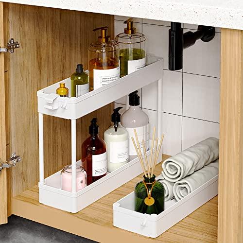 SPACEKEEPER Carrito Delgado Organizador Rodante de 3 Niveles