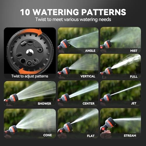 Miniatura de VOXON Garden Hose Nozzle with 10 Spray Patterns and Thumb Flow Control 3