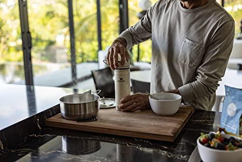 STANLEY Travel Mug with Integrated French Press 16 oz | 5 Minute Brew, 4 Hours Hot, Leakproof Lid | Mesh Filter for Coffee Grounds | Insulated Stainless Steel Coffee Maker | BPA-Fr