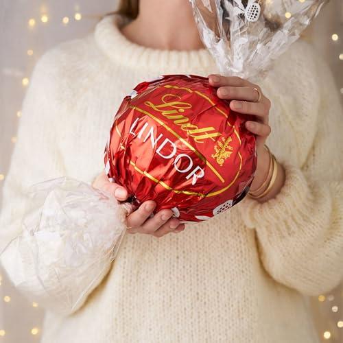 Lindt LINDOR Holiday Milk Chocolate Truffle Candy Maxi Ball, 8.8 oz. thumbnail 4