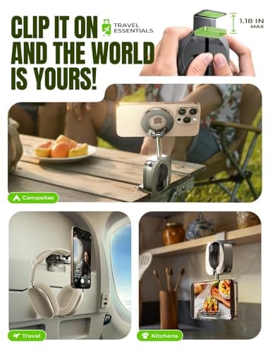 LISEN Airplane Travel Essentials for Women Men Phone Holder for Desk Cruise Vacation Essentials 2026 MagSafe Travel Size Accessories Flying Long Flight Airplane Gadgets Men Father  thumbnail 6