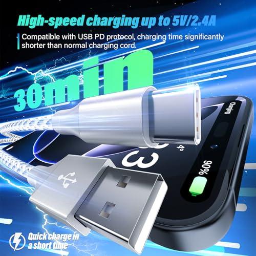 SwaggWood Car Carplay for iPhone 17/16/15 Charger Cord 2Pack [3FT+6FT] Charging Cord,USB A to USB C Charging Cable for CarPlay USBC Cord for iPad Pro 12.9/11, Air 5th/4th Gen thumbnail 6