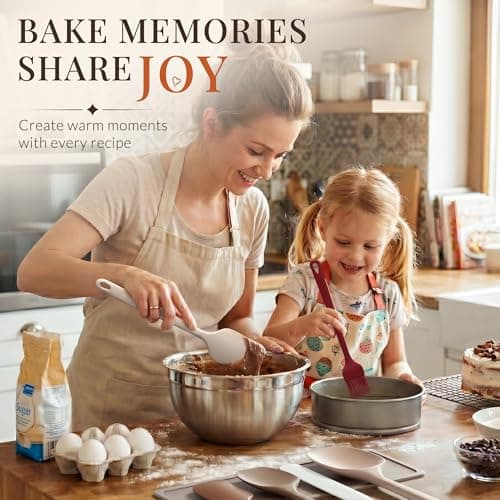 Astercook 6-Piece Silicone Spatula Set, 560°F Heat Resistant Rubber Spatulas with Stainless Steel Core, Nonstick Safe & Dishwasher Safe Baking Spatula Set for Cooking & Mixing, Mac thumbnail 2