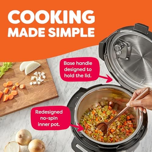 Instant Pot Duo Plus 9-in-1 Multicooker, Pressure Cooker, Slow Cook, Rice Maker, Steamer, Sauté, Yogurt, Warmer & Sterilizer, Includes App with Over 800 Recipes, Stainless Steel, 6 thumbnail 8