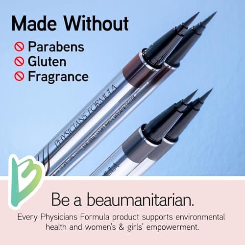 Physicians Formula Eye Booster: Delineador y Suero 2 en 1 para Pestañas, Hipoalergénico y Vegano – Café Oscuro
