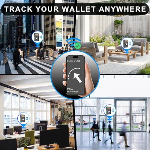Hawanik Slim Minimalist Front Pocket Air Tag Wallet, RFID Blocking Card Holder Wallet with Airtag Holder thumbnail 7