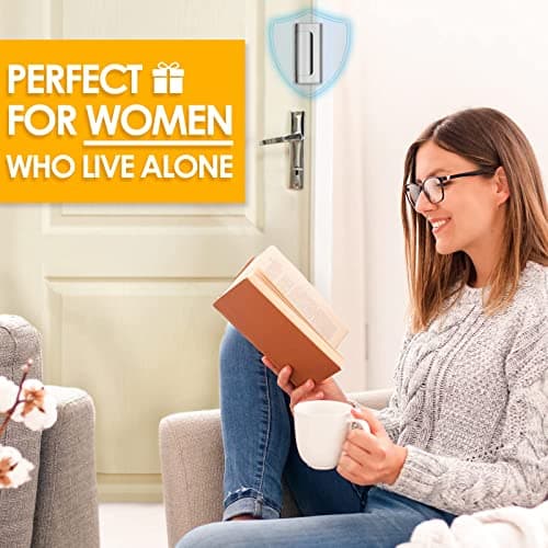 Home Security Door Lock, 2 Pack Childproof Door Reinforcement Lock with 3 Inch Stop Withstand 800 lbs for Top Front Inward Swinging Door, Upgrade Flip High Night Lock to Defend You thumbnail 8