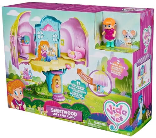 Vida The Vet, Vet Clinic, Treehouse Playset with Action Figures, Dollhouse Furniture & Accessories, Kids Toys for Girls & Boys Ages 3 and up thumbnail 8