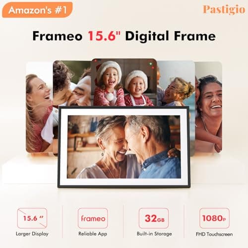 Digital Picture Frame, Frameo 15.6'' Digital Photo Frame WiFi Large Display thumbnail 2