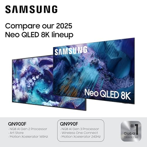 Samsung 65-Inch Class Neo QLED QN990F 8K Mini LED Smart TV (2025 Model) NQ8 AI Gen3 Processor, Upscaling Pro, Wireless One Connect, Glare Free, Samsung Vision AI, Alexa Built-in thumbnail 5