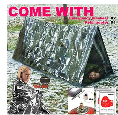 Camping Stove, Backpacking Stove, Foldable, Portable, Lightweight, Piezo Ignition, Single Burner Adjustable, Premium Mini Powerful and Stable Camp Stove for Hiking Picnic, 1+2+1+1p thumbnail 8