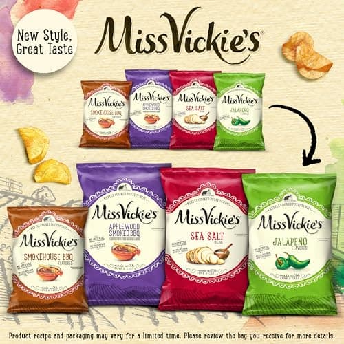 Miss Vickie's Kettle Cooked Potato Chips, Variety Pack, 1.375 Ounce (Pack of 28) thumbnail 4