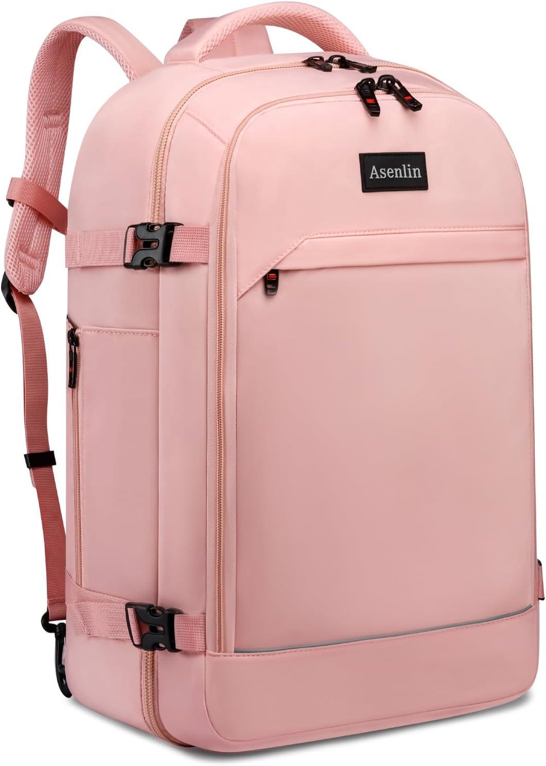 Asenlin 40L Travel Backpack for Women Men,Fit 17.3 Inch Laptop Backpack Flight Approved Luggage Carry