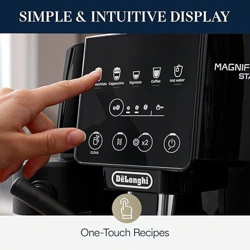 De'Longhi Magnifica Start Automatic Espresso Machine with Auto Milk Frother & Built in Grinder - 5 One-Touch Recipes, Easy-to-Clean, Home Barista Coffee Maker for Lattes, Cappuccin thumbnail 2