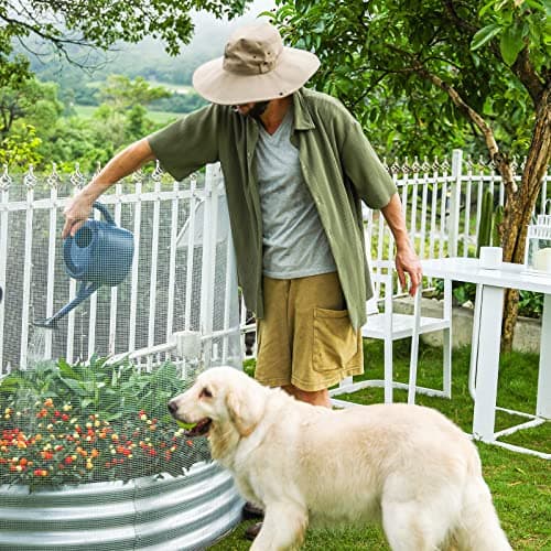 Land guard 19 Gauge Hardware Cloth, 1/2 inch 48inch×100ft Chicken Wire Fence, Galvanized Welded Cage Wire Mesh Roll Supports Poultry Netting Cage Fence………