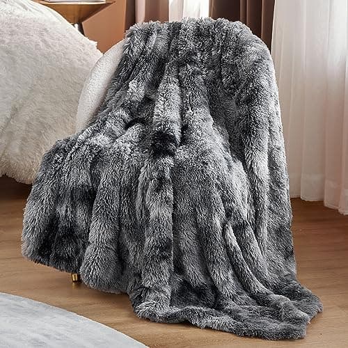 Bedsure GentleSoft Fluffy Fuzzy Faux Fur Throw Blanket for Couch, Soft Sherpa Fleece Cozy Gifts for Women, Plush Bed Blanket Room Decor for Men, Thick Warm Teen Gifts Winter Beddin thumbnail 6