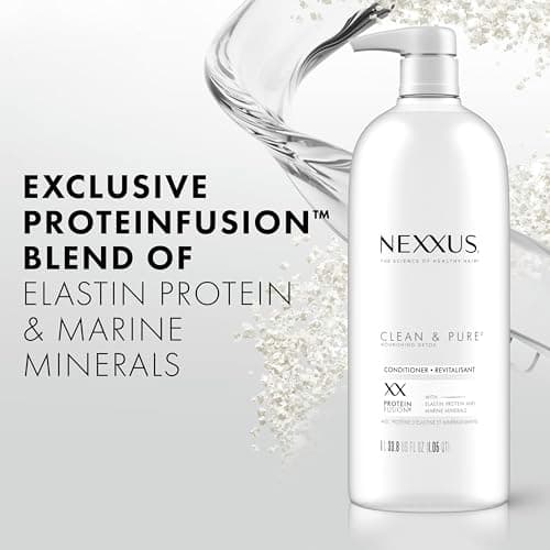 Nexxus Clean and Pure Clarifying Shampoo and Conditioner 2-Pack With ProteinFusion, for Nourished Hair Paraben Free 33.8 oz thumbnail 3