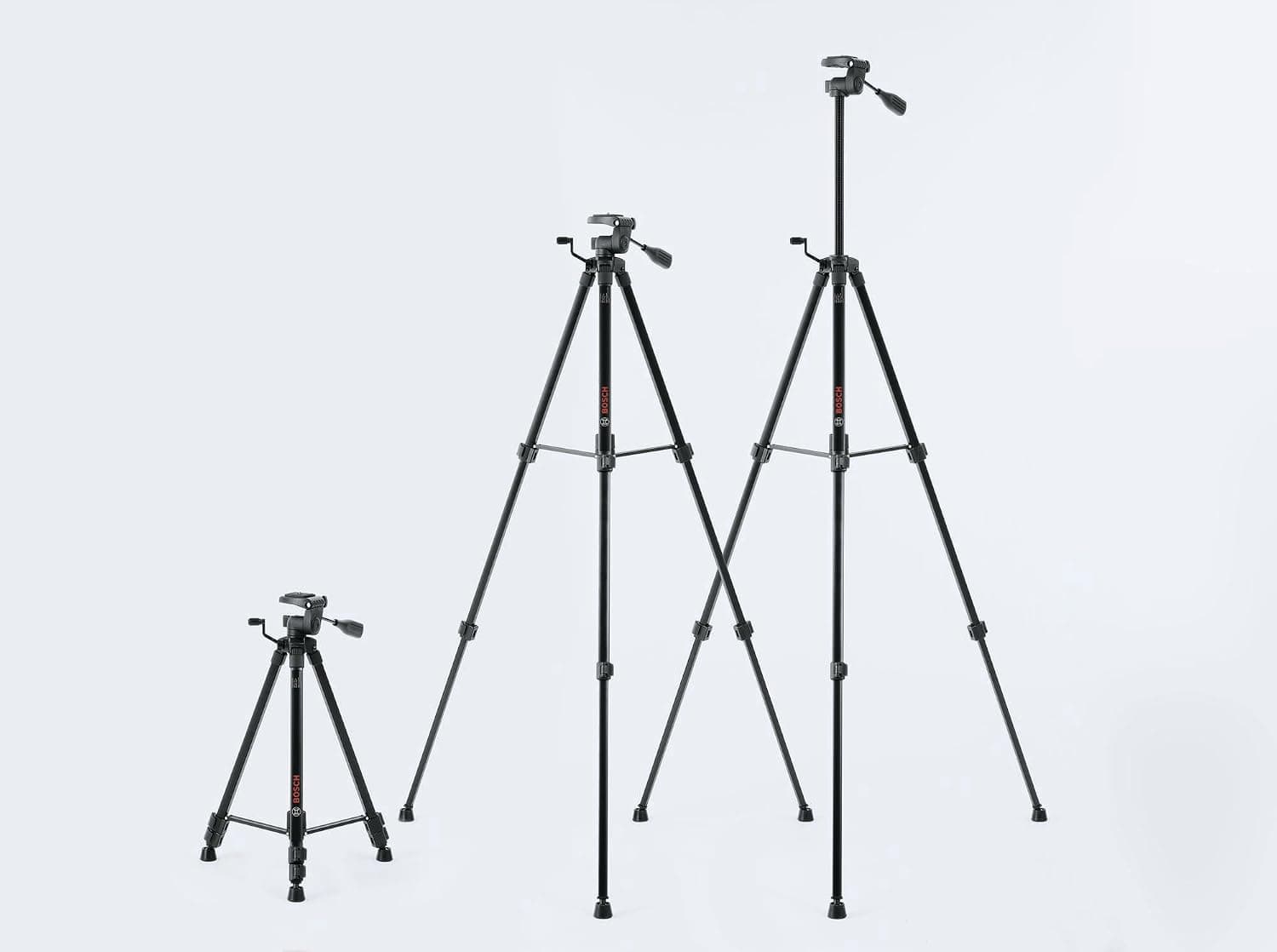 Miniatura de BOSCH BT 150 Compact Tripod with Extendable Height for Use with Line Lasers, Point Lasers, and Laser Distance Measures 4