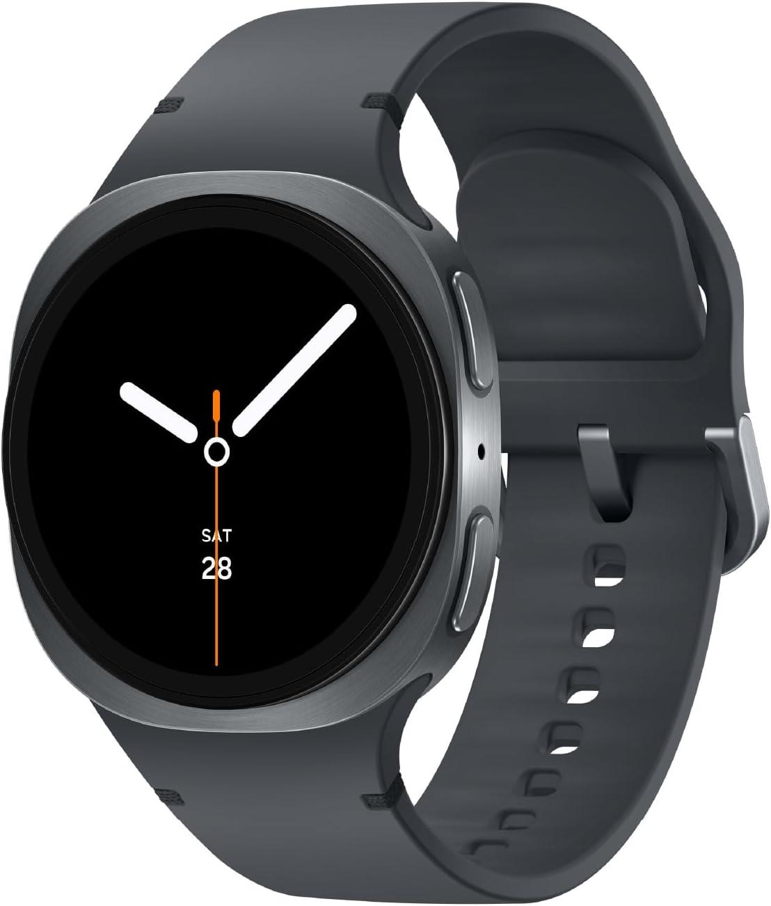 Samsung Galaxy Watch 8 (2025) 40mm Bluetooth Smartwatch, Cushion Design, Fitness Tracker, Sleep Coaching, Running Coach, Energy Score, Heart Rate Tracking, Graphite