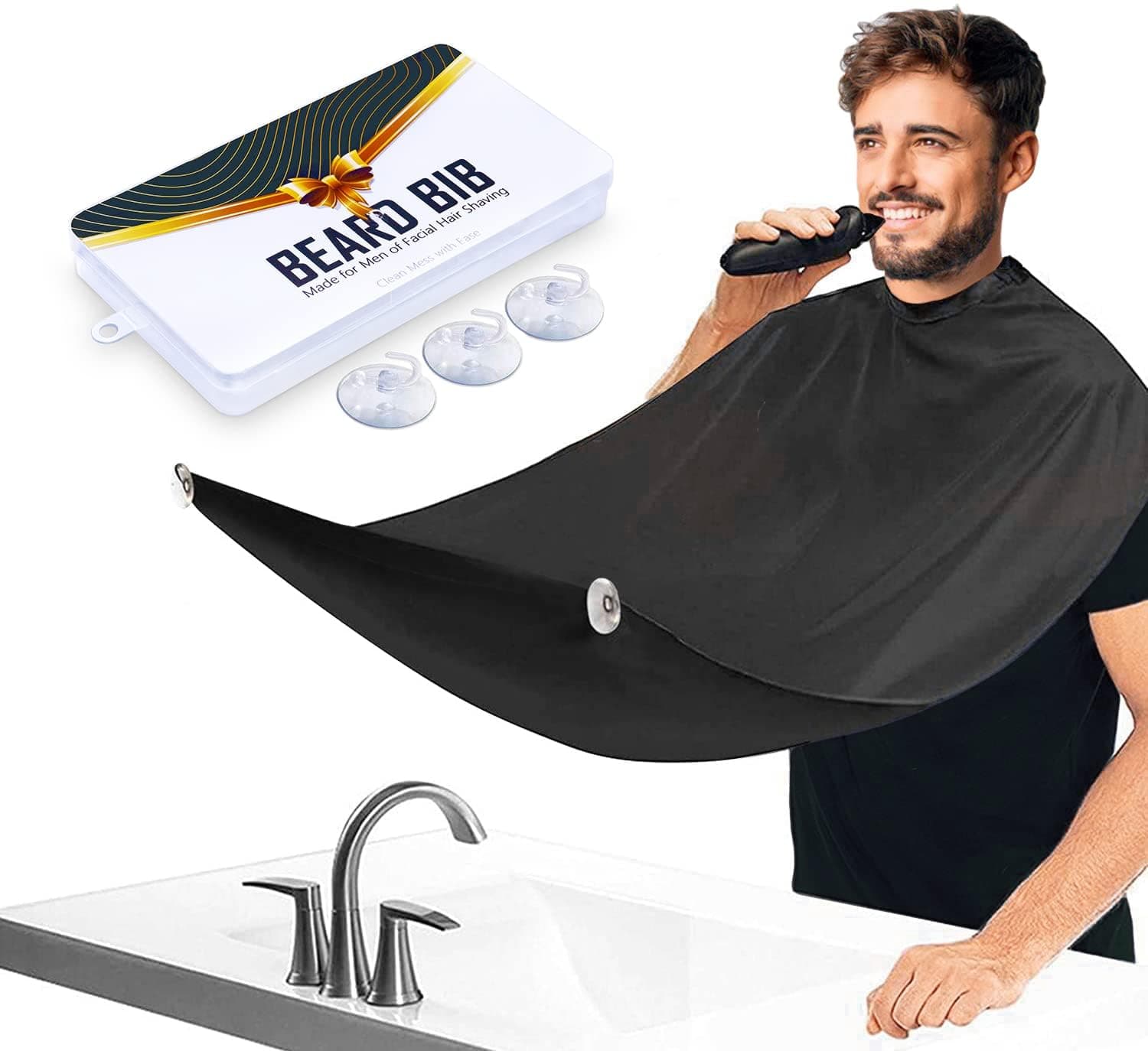Beard Bib Beard Apron,Dad Fathers Day Gift,Beard Trimming Catcher Bib,Hair Catcher