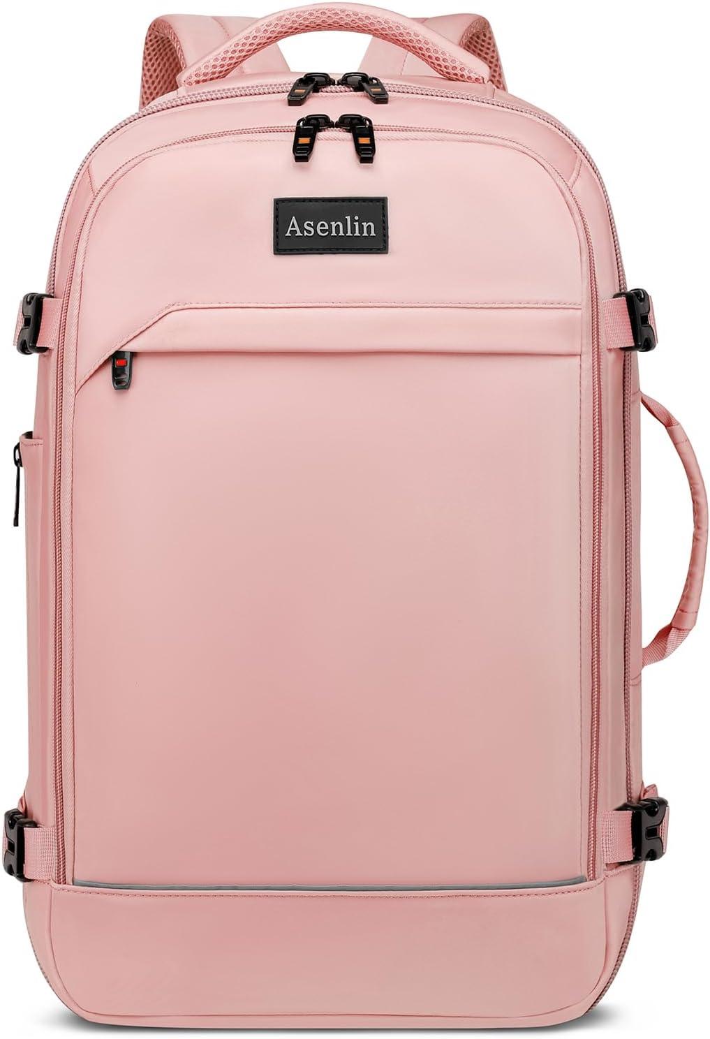 Asenlin 40L Travel Backpack for Women Men,Fit 17.3 Inch Laptop Backpack Flight Approved Luggage Carry