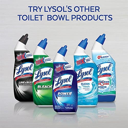 Lysol Toilet Bowl Cleaner Clinging Gel, OXI Action, 0% Bleach, 24 oz, 4Pack