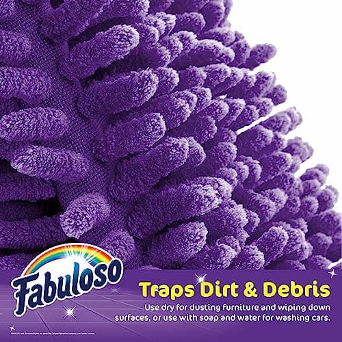 Manopla Limpiadora de Microfibra Fabuloso, Sin Rayones ni Pelusa