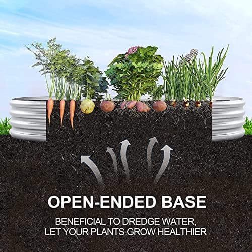 Miniatura de Huerto Elevado Ovalado Galvanizado Land Guard para Vegetales 4