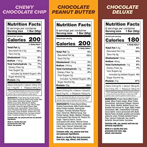 Pure Protein Variety Pack Protein Bars, 20g-21g Protein, Gluten Free, 18 Ct