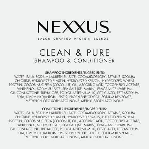 Nexxus Clean and Pure Clarifying Shampoo and Conditioner 2-Pack With ProteinFusion, for Nourished Hair Paraben Free 33.8 oz thumbnail 7