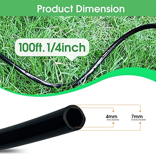 Manguera de Riego por Goteo Maotong 100FT 1/4 Pulgada