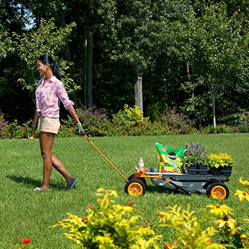 WORX Wheelbarrow Heavy Duty Dolly, 8-in-1 Aerocart Garden Cart, WG050