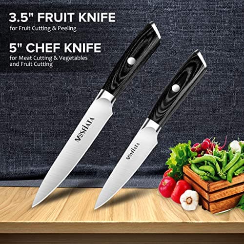 Miniatura de Set de Cuchillos MOSFiata (Chef 5” y Pelador 3.5”) Acero Alemán 2
