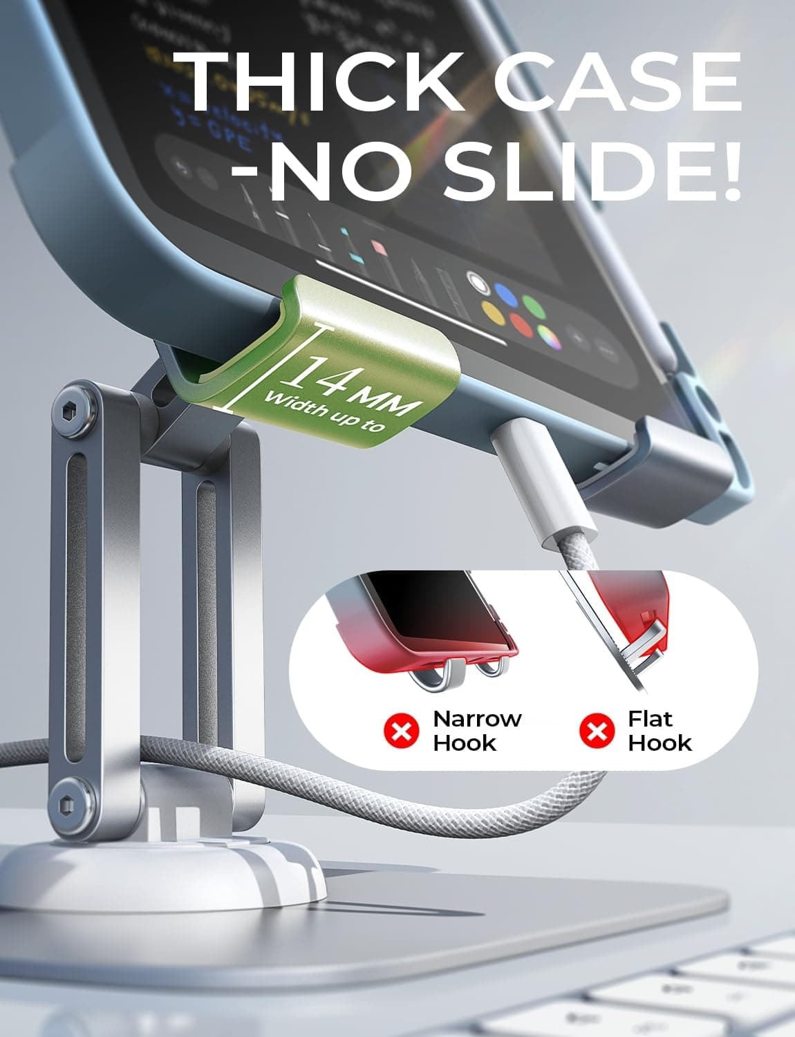 Miniatura de LISEN for iPad Stand Holder Adjustable Tablet Stand for Desk, 2025 for iPad Accessories Rotating Display Stand PC Office Accessories 3