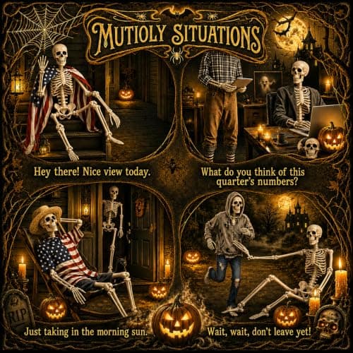 GCNBCNB Halloween Skeleton Decorations,36" Posable Human Skeleton Decorations for Halloween Party Decor, Haunted House Props Indoor Outdoor Decoration