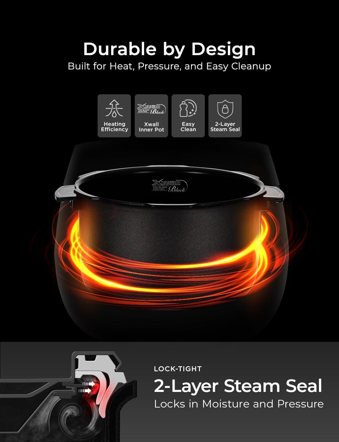 CUCKOO High Pressure Rice Cooker 10-Cup Uncooked / 20-Cup Cooked with Nonstick Inner Pot, Large Rice Maker with 13 Menu Options and Steam Plate