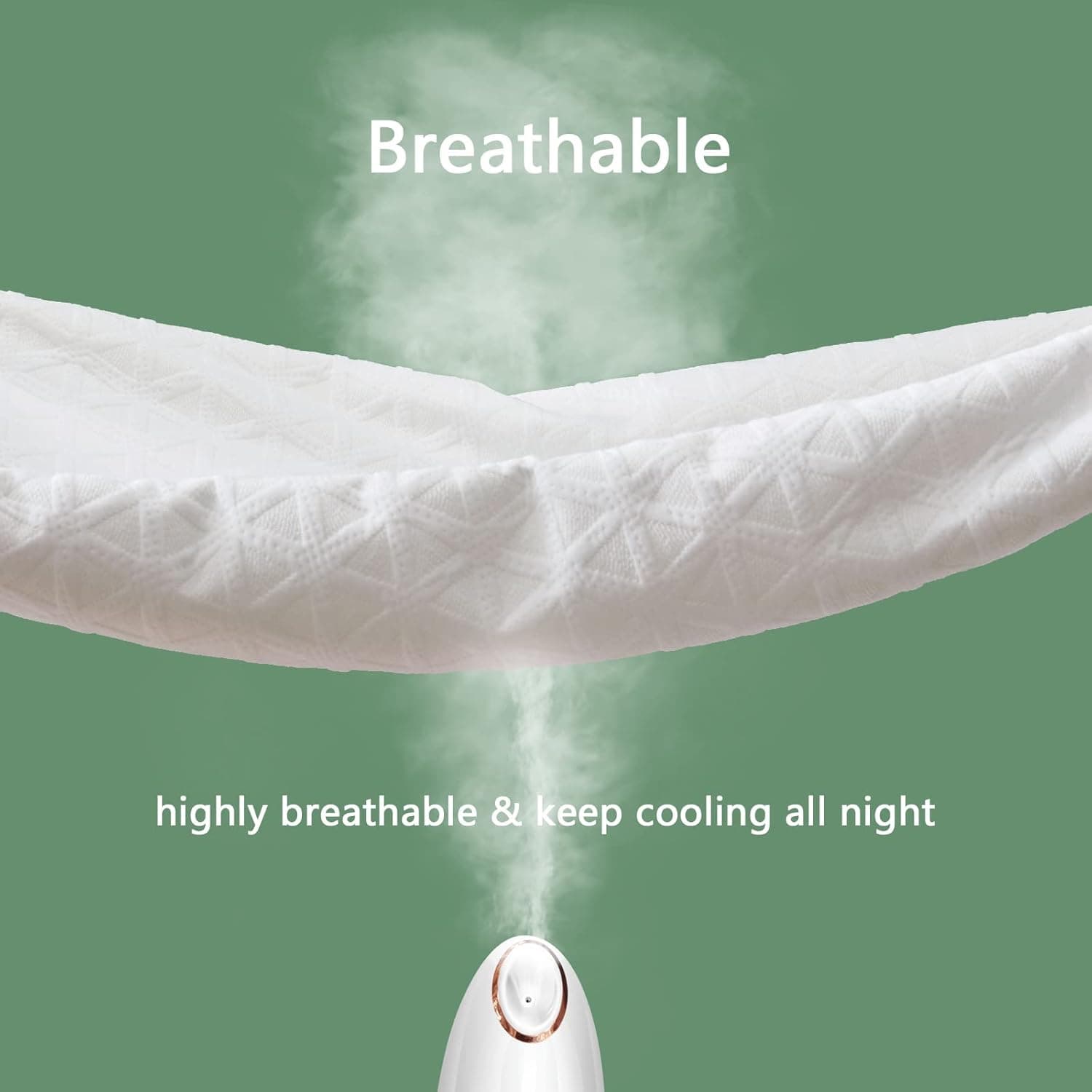 Premium Waterproof Mattress Protector King Size, Breathable Bed Cover 3D Air Fabric Cooling Mattress Pad Cover Smooth Soft Noiseless Washable