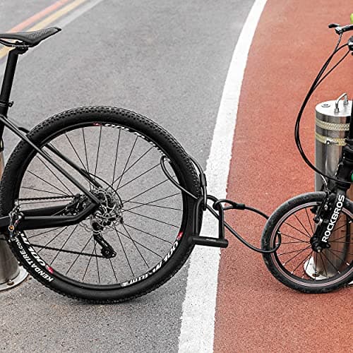 ROCKBROS Bike U Lock Anti Theft Cable Mounting Bracket 4 ft thumbnail 6