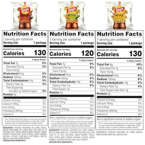 Miniatura de Lay's Kettle Cooked Papas Surtidas, 0.85 oz (Paquete de 40) 2