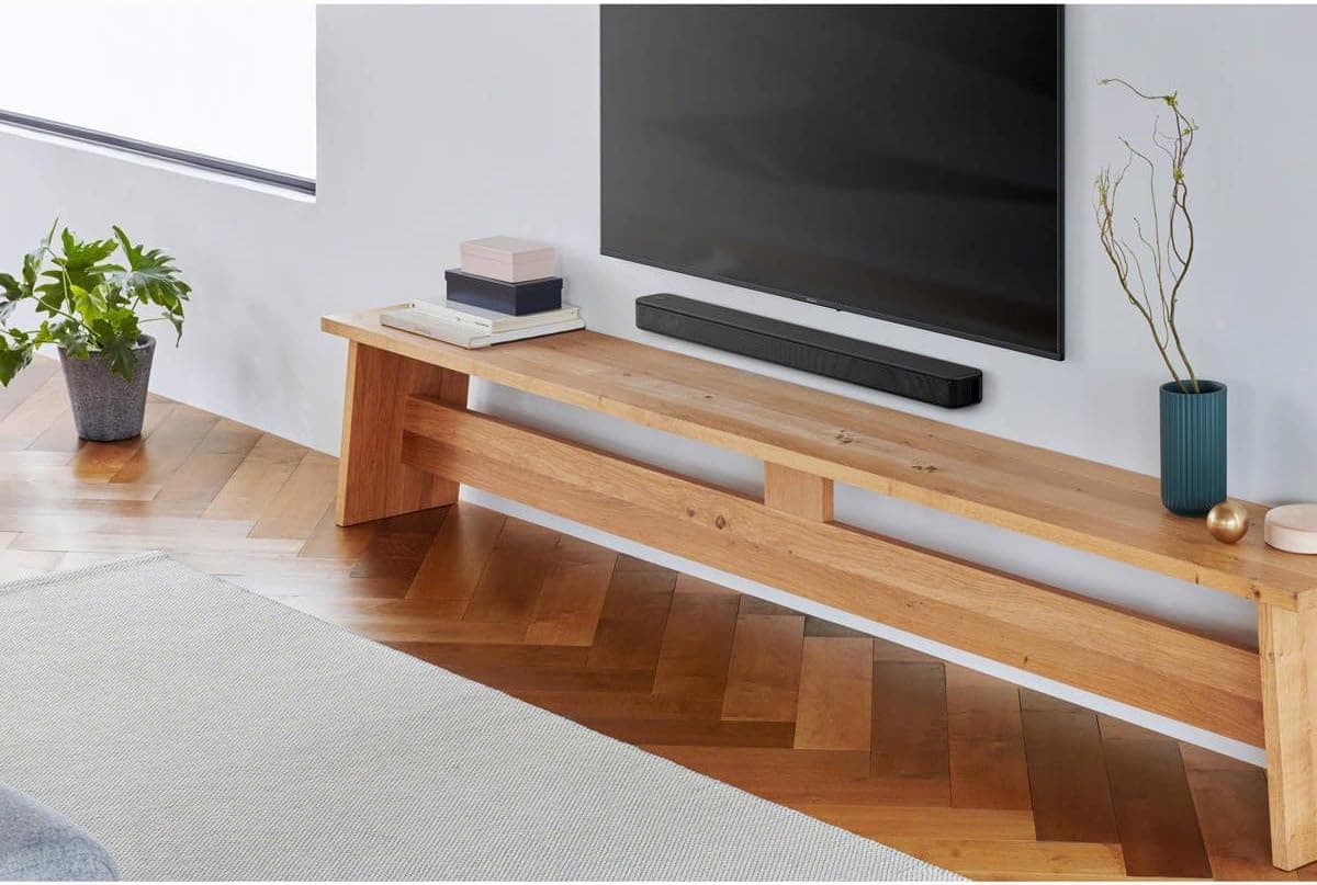 Sony S100F 2.0ch Soundbar with Bass Reflex Speaker, Integrated Tweeter and Bluetooth, (HTS100F)