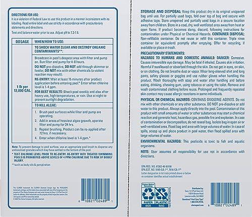 Clorox® Pool&Spa™ Shock XTRABLUE® Plus, Kills Bacteria & Algae in Swimming Pools, Swim-Ready in 15 Minutes, (12-Pack), Granular thumbnail 2