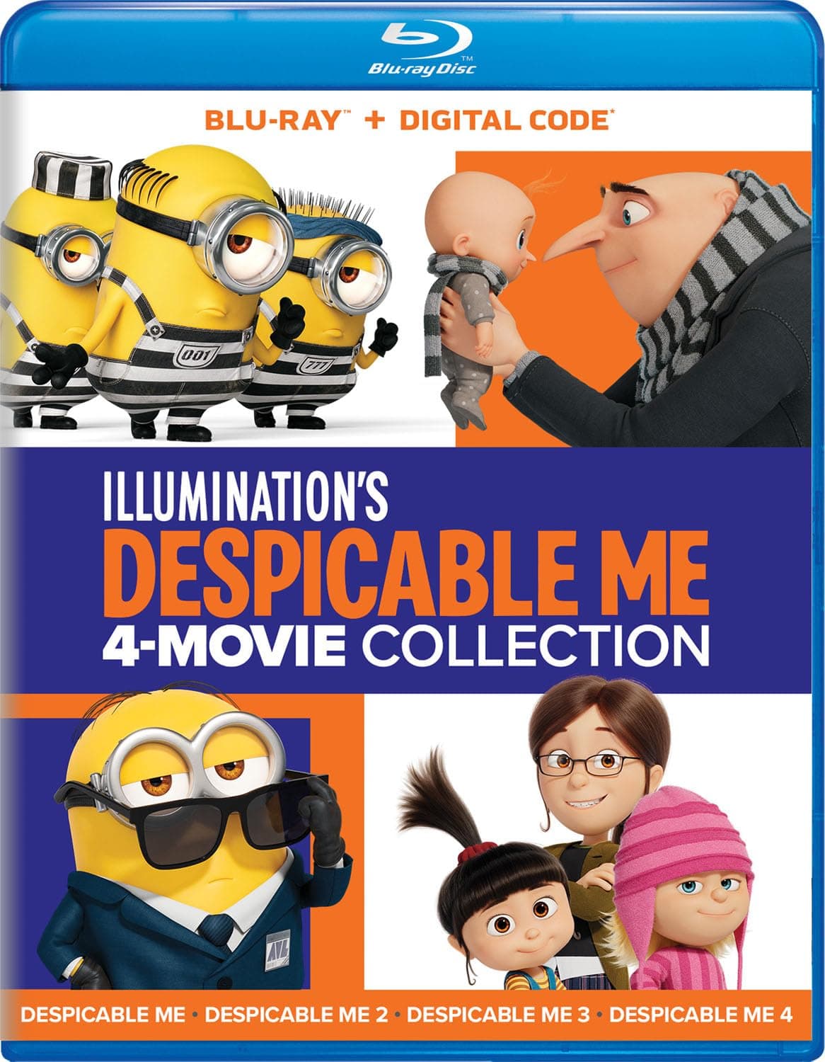 Illumination's Despicable Me 4-Movie Collection - Blu-ray + Digital