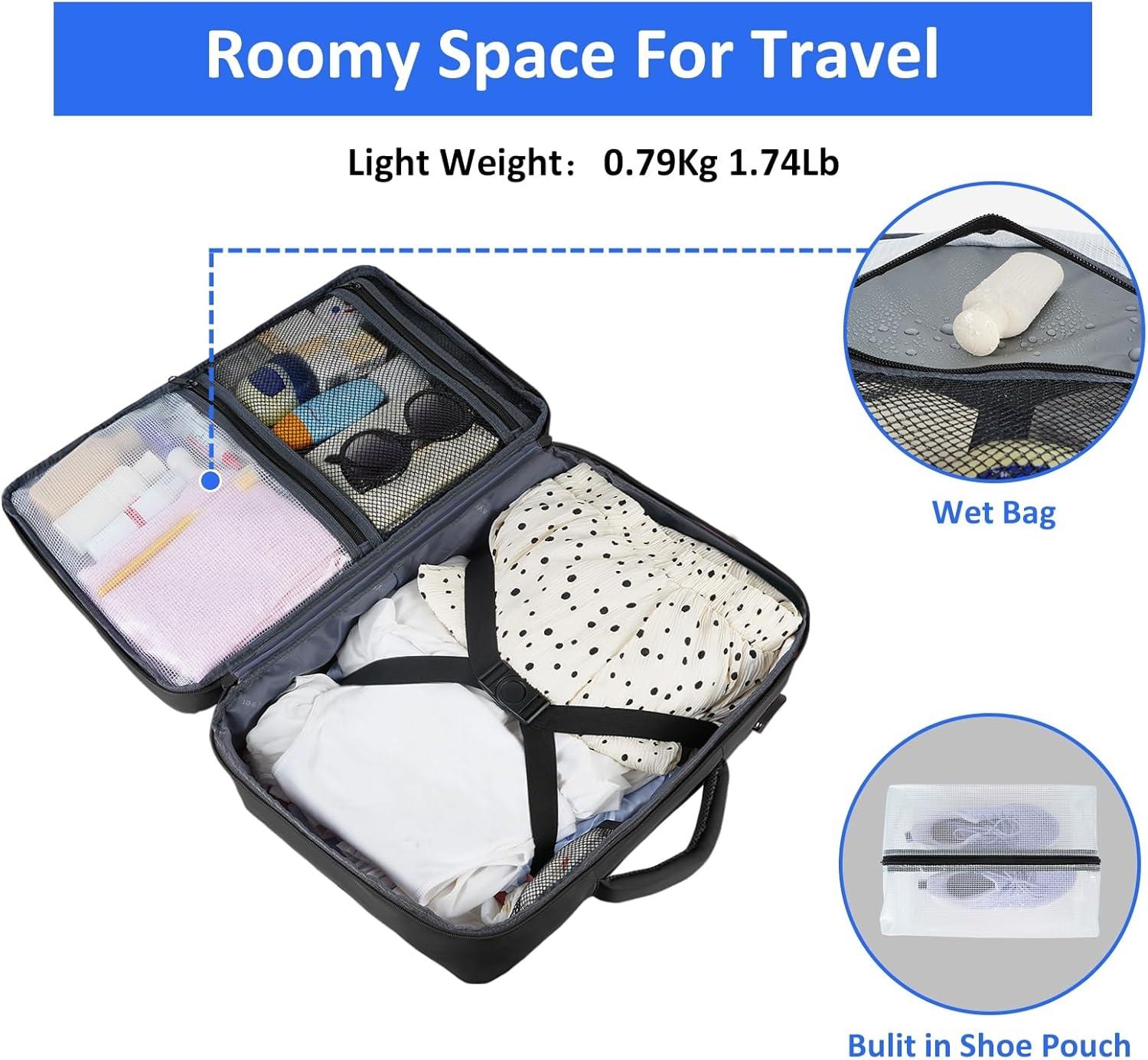 Taygeer Travel Laptop Backpack for Men Women, Airplane Approved Travel Backpack Suitcase with Usb Charging Port, Lightweight College 35l Luggage Bag 15.6inch Laptop Mochila