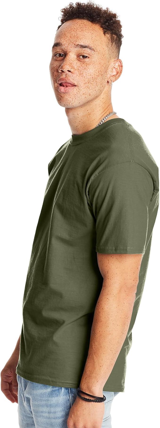 Hanes Men's Beefy-t T-Shirt, Heavyweight Cotton Tee, 1 Or 2 Pack, Big & Tall