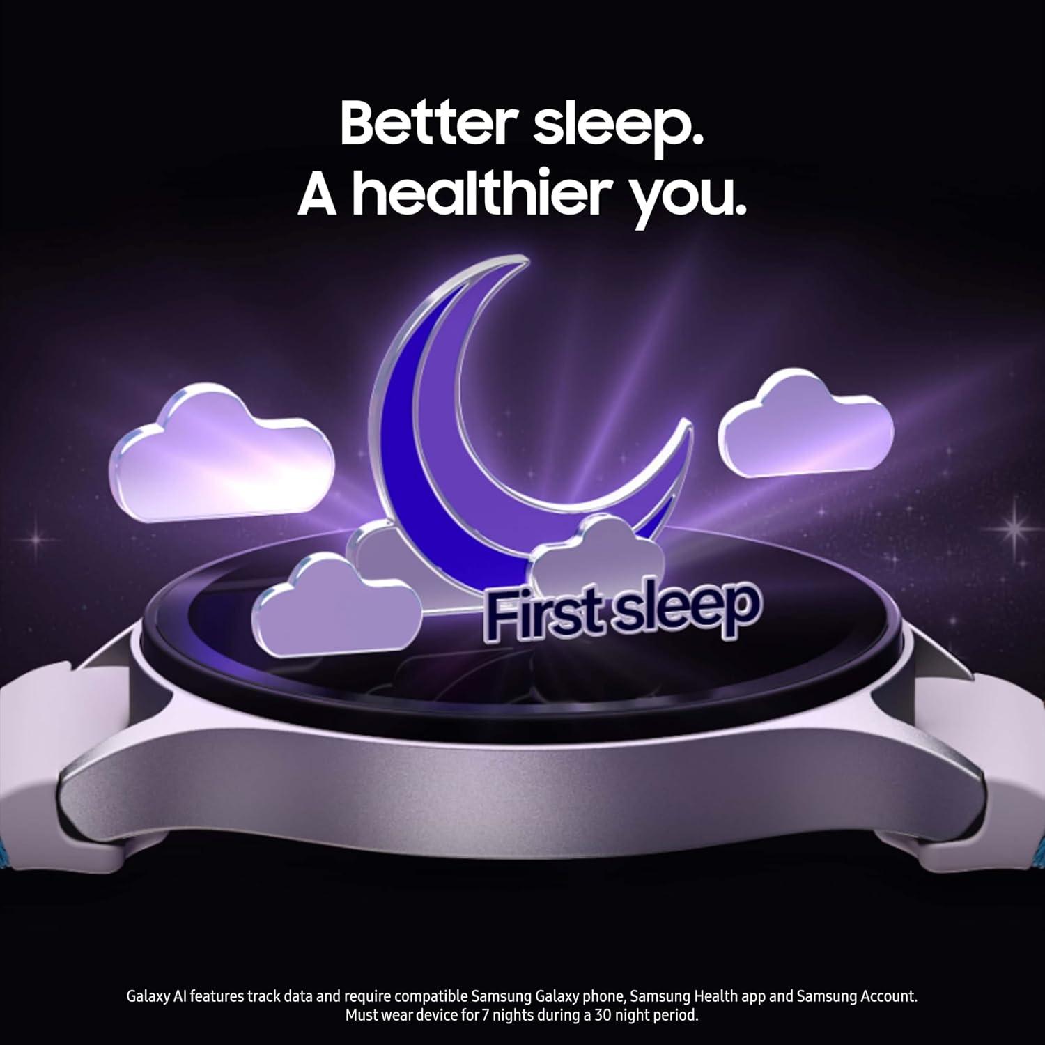 Samsung Galaxy Watch 7 40mm Bluetooth AI Smartwatch w/Energy Score, Wellness Tips, Heart Rate Tracking, Sleep Monitor, Fitness Tracker, 2024, Green 