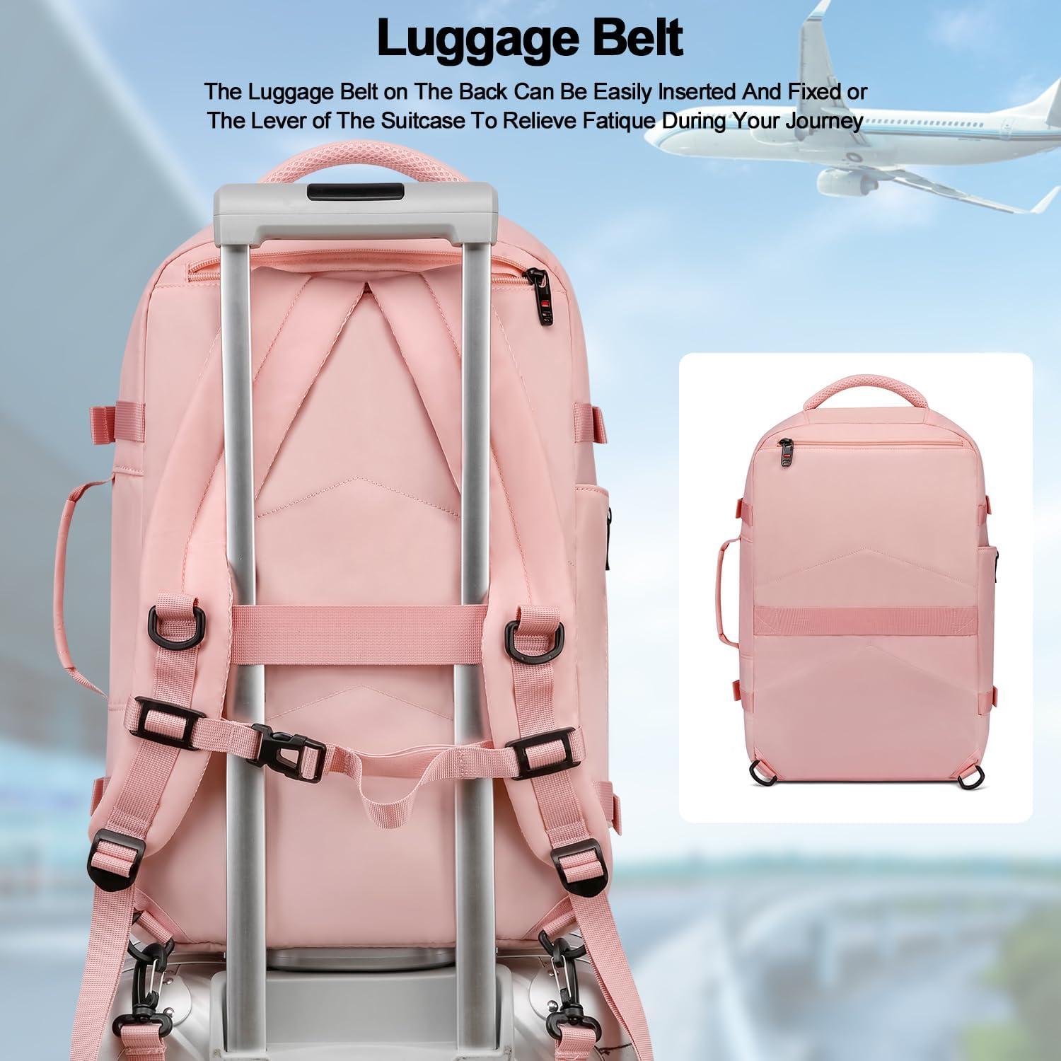 Asenlin 40L Travel Backpack for Women Men,Fit 17.3 Inch Laptop Backpack Flight Approved Luggage Carry