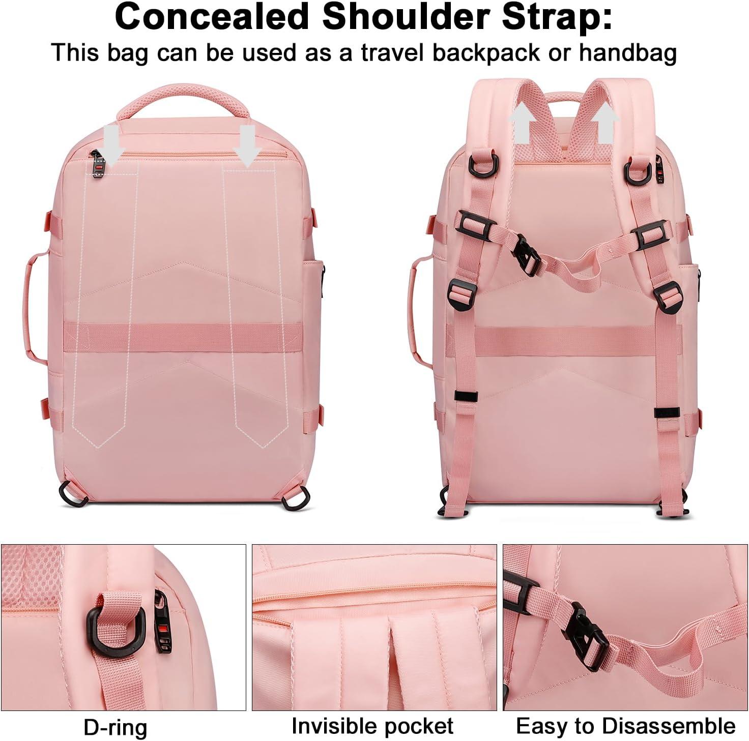 Asenlin 40L Travel Backpack for Women Men,Fit 17.3 Inch Laptop Backpack Flight Approved Luggage Carry